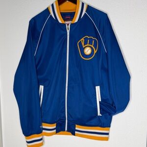 Mitchell & Ness Milwaukee Brewers Jacket Authentic Cooperstown Collection 2012